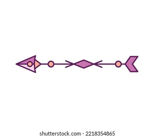 arma de flecha en ilustración de vector de fondo blanco