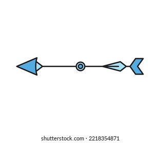 arrow weapon on white background vector illustration