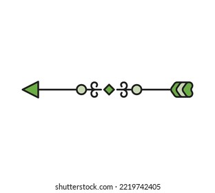 arrow weapon on white background vector illustration
