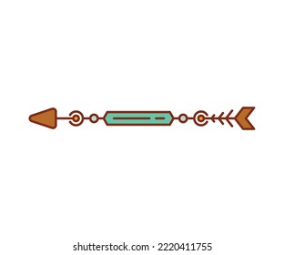 arma de flecha en ilustración de vector de fondo blanco