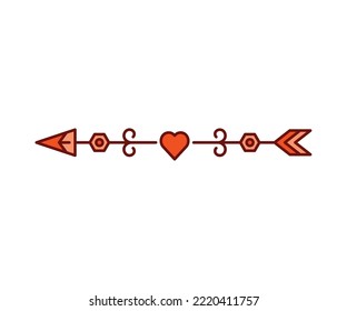 arrow weapon on white background vector illustration
