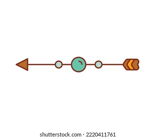 arma de flecha en ilustración de vector de fondo blanco