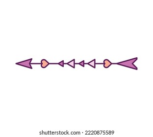 arma de flecha en ilustración de vector de fondo blanco