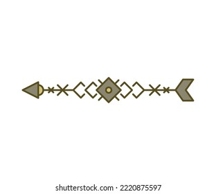 arrow weapon on white background vector illustration