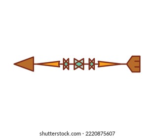 arrow weapon on white background vector illustration