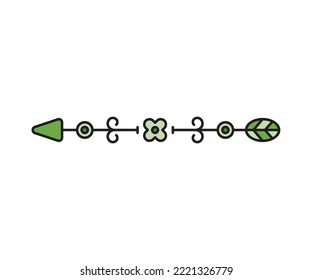 arma de flecha en ilustración de vector de fondo blanco