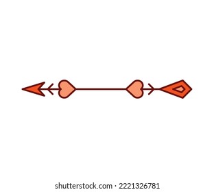 arrow weapon on white background vector illustration