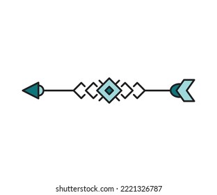 arma de flecha en ilustración de vector de fondo blanco