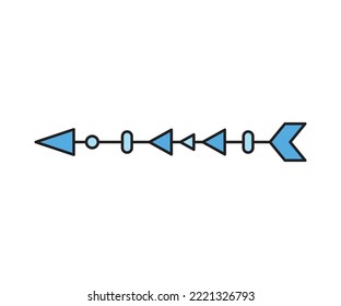 arrow weapon on white background vector illustration