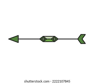 arrow weapon on white background vector illustration