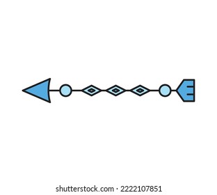 arrow weapon on white background vector illustration