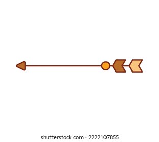 arrow weapon on white background vector illustration