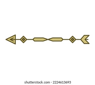 arrow weapon on white background vector illustration