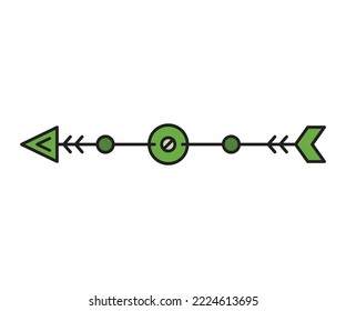 arrow weapon on white background vector illustration