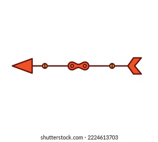 arrow weapon on white background vector illustration