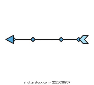 arrow weapon on white background vector illustration