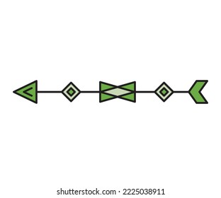 arrow weapon on white background vector illustration