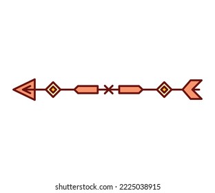arrow weapon on white background vector illustration