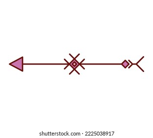 arrow weapon on white background vector illustration