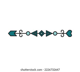 arrow weapon on white background vector illustration
