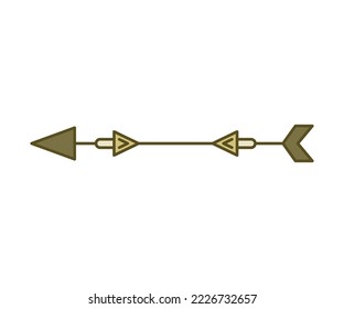 arrow weapon on white background vector illustration