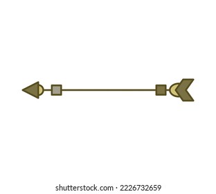 arrow weapon on white background vector illustration