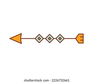 arrow weapon on white background vector illustration