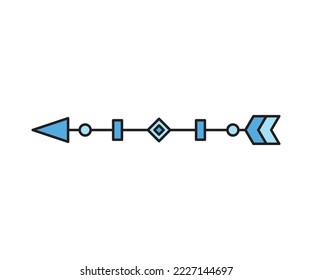 arrow weapon on white background vector illustration