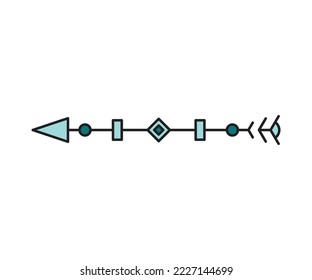arrow weapon on white background vector illustration