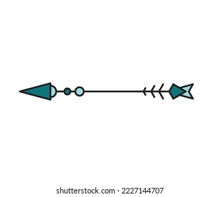 arrow weapon on white background vector illustration
