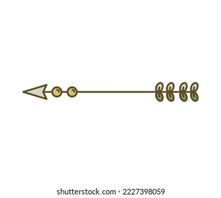 arrow weapon on white background vector illustration