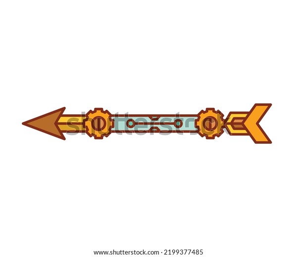 arrow\
weapon on white background vector\
illustration