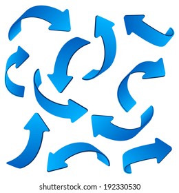 arrow web chart color vector drawing