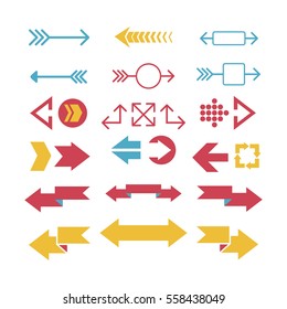Arrow web icon vector illustration.