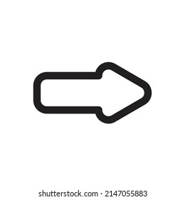 Arrow for web, symbol, icon