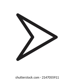 Arrow for web, symbol, icon