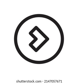 Arrow for web, symbol, icon