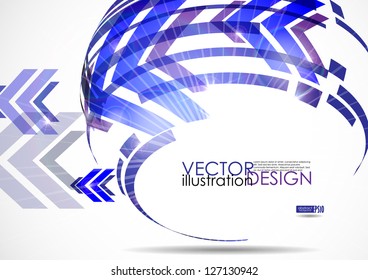 Arrow white background with place for your text. Vector illustration. Eps 10.