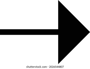 arrow with a wide triangular head.  can be used for anyone, anytime, anywhere, any industry, any field, and any media
