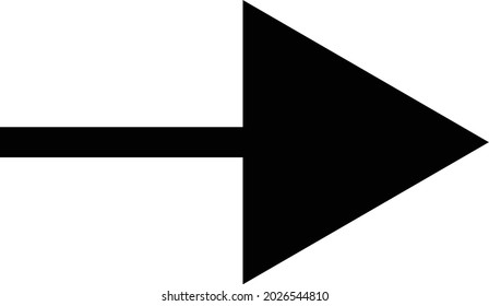 arrow without a tail with a perfect triangular head.  can be used for anyone, anytime, anywhere, any industry, any field, and any media 
