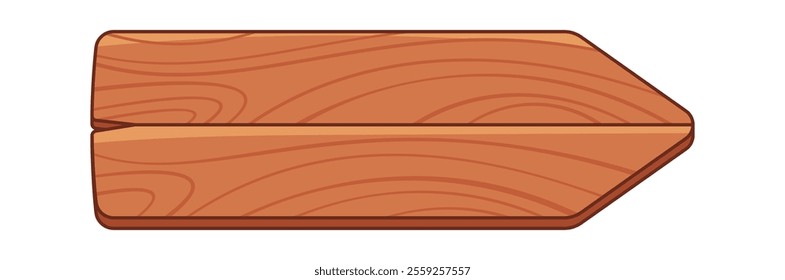 Arrow wooden board left direction