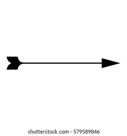 Arrow_Goal  icon - Flat design, glyph style icon - Filled Black