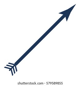 Arrow_Goal  icon- Flat design, glyph style icon - Blue