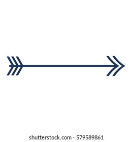 Arrow_Goal  icon- Flat design, glyph style icon - Blue
