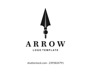 Pfeiltasten für Archer Bogenschießlogo-Design