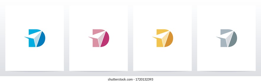 Arrowhead On Letter Logo Design D