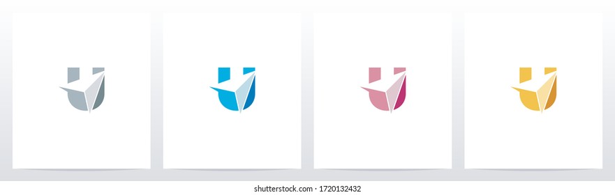 Arrowhead On Letter Logo Design U