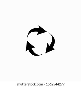 Arrowhead recycle clipart icon design