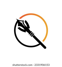 Logo für Pfeilspitzen, Design für Streckenjagd, Vektorgrafik-Vorlage