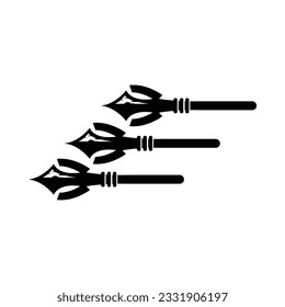 Logo für Pfeilspitzen, Design für Streckenjagd, Vektorgrafik-Vorlage
